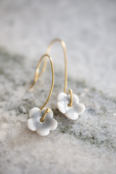 Daisy Drop Earrings (Gold)