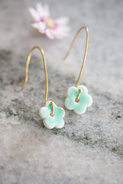 Daisy Drop Earrings (Gold)