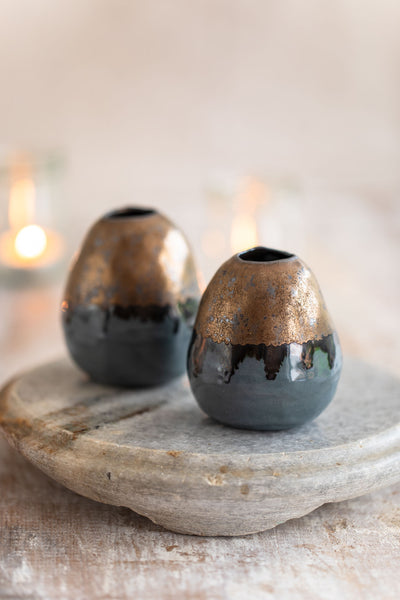 Midnight Porcelain Bud Vase