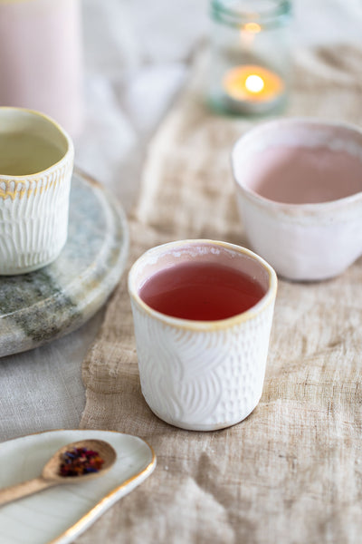 Carved Porcelain Cup