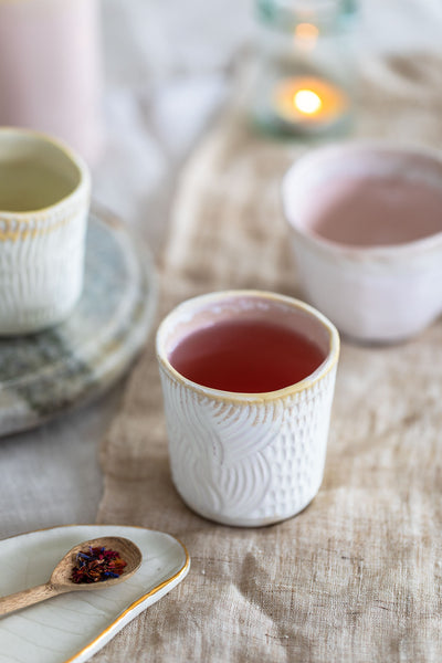 Carved Porcelain Cup
