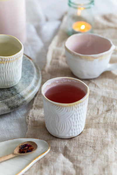 Carved Porcelain Cup