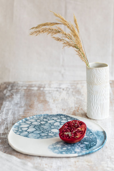 Porcelain Watercolour Bubble Platter