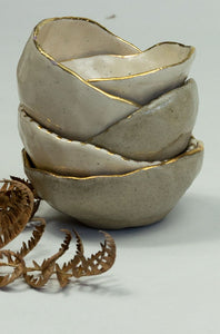 Gold Edge Trinket Pinch Pot