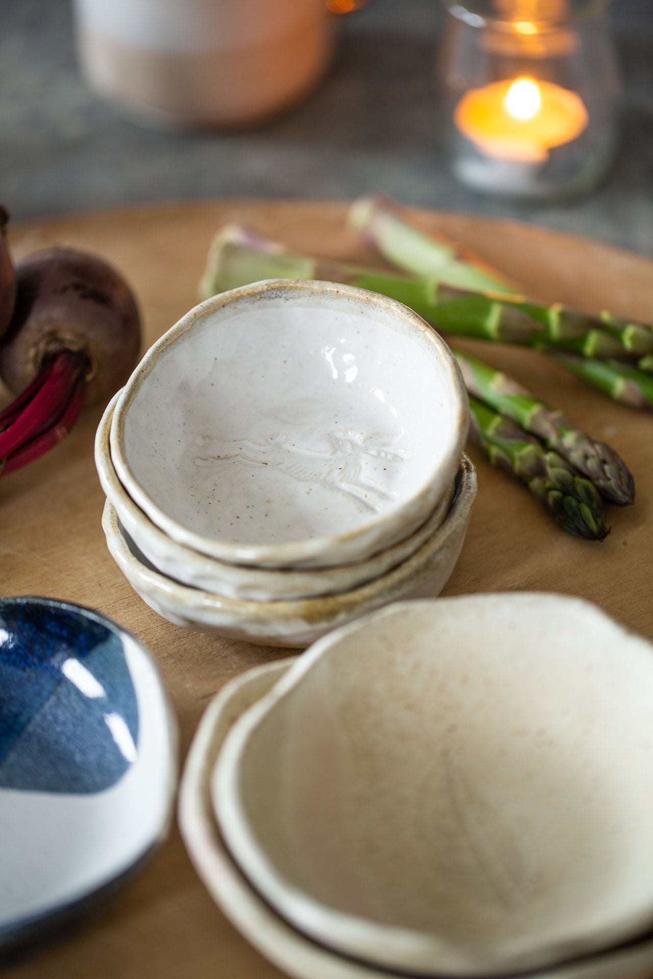 Set of Three Pinched Mini Dishes