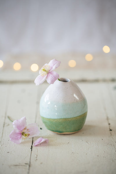 Sea Green Bud Vase