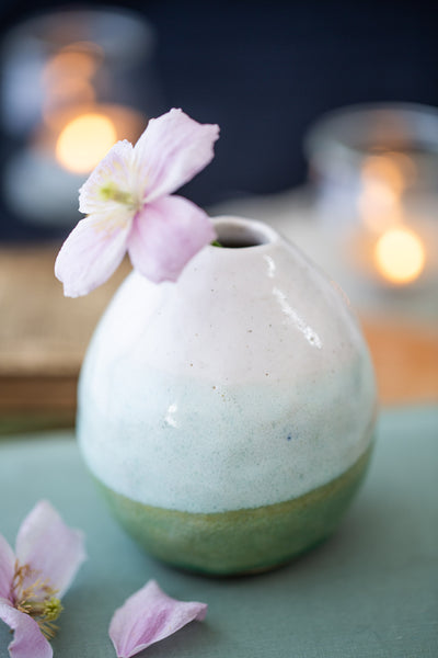 Sea Green Bud Vase