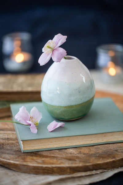 Sea Green Bud Vase