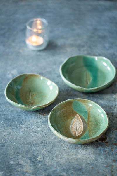 Celadon Green Mindfulness Gift Bowl with Smudge Stick